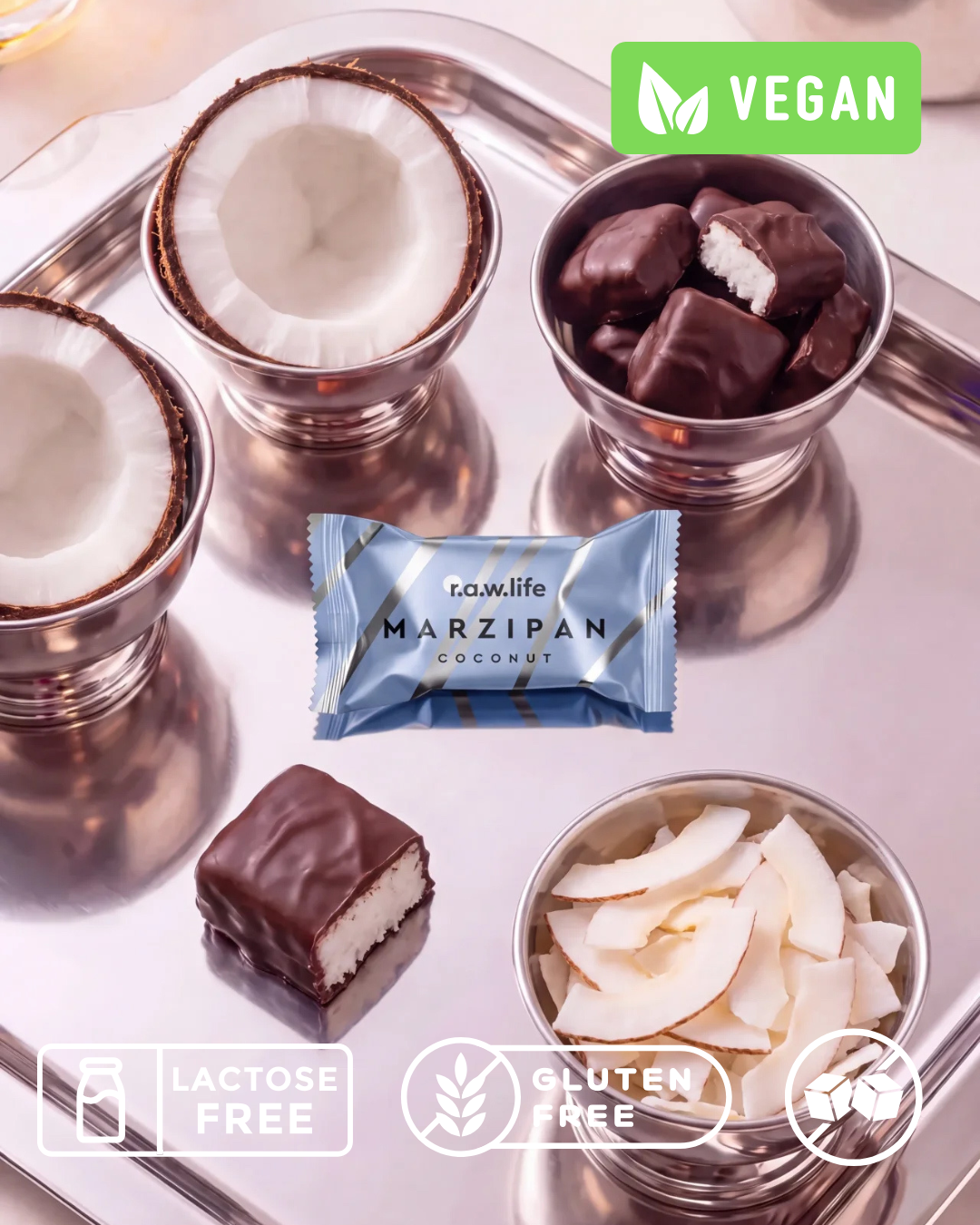 Марципан vegan "Кокос" R.A.W. LIFE - 19 г