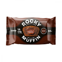 Muffin „Ciocolată” cu umplutură „Ciocolată cu lapte” Rocky Muffin - 55 g