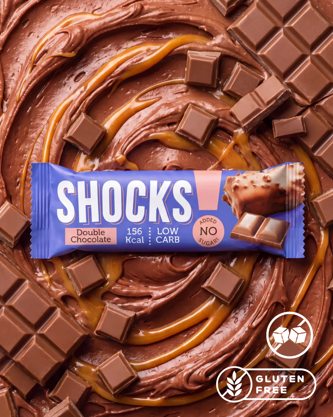 Протеиновый батончик "Шоколадный" Shocks! - 35 г
