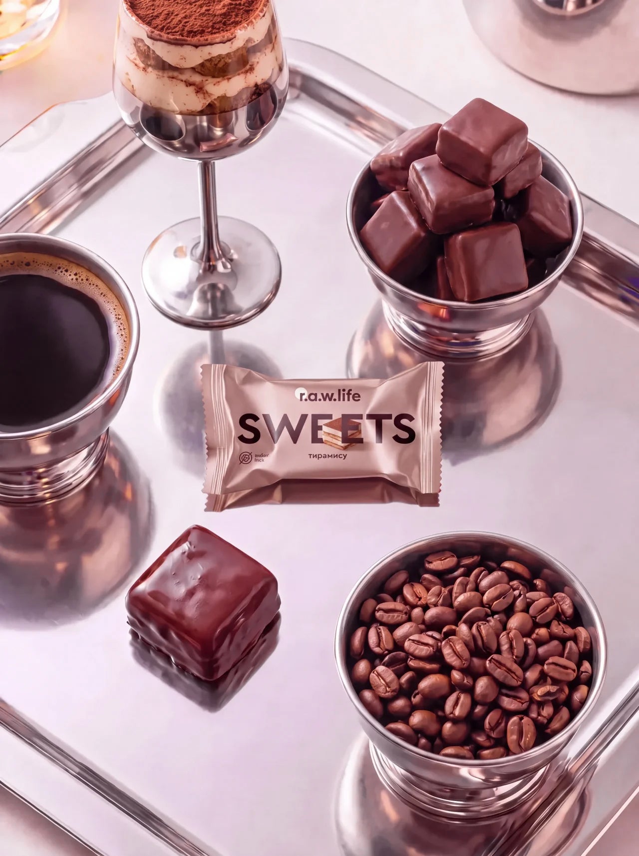 Конфета  "Тирамису" R.A.W. LIFE Sweets - 18 г