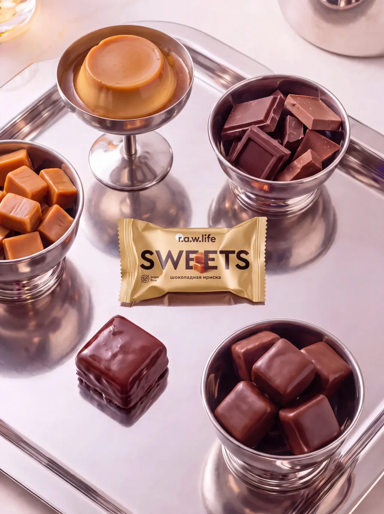 Конфета  "Шоколадная ириска" R.A.W. LIFE Sweets - 17 г