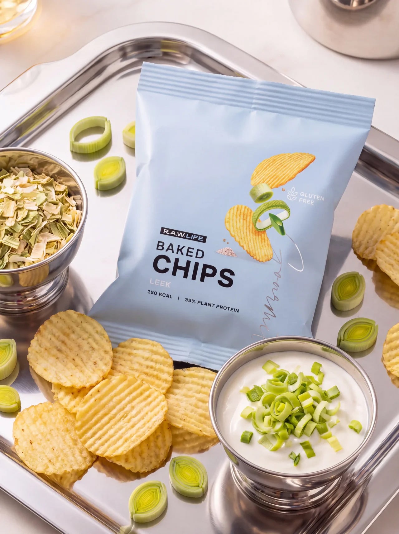 Baked Chips  "Лук порей" R.A.W. LIFE - 35 г