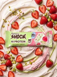 Протеиновый батончик "Фисташка-малина" HI PROTEIN Fitness SHOCK - 40 г